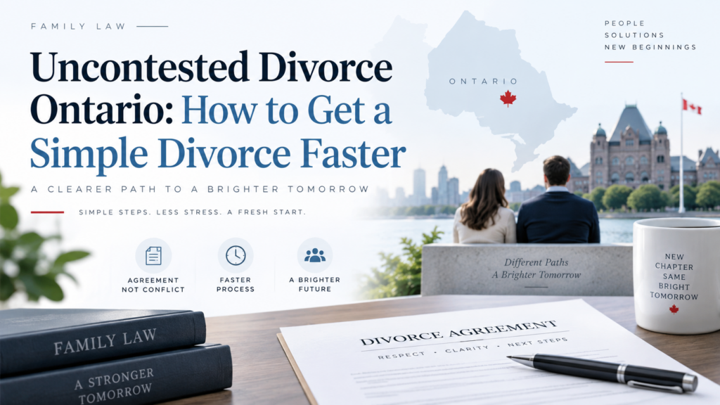 Uncontested Divorce Ontario: How to Get a Simple Divorce Faster